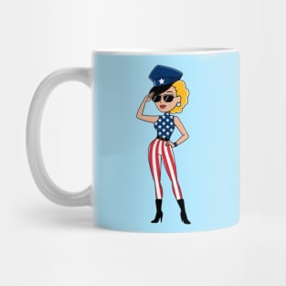 4th Of July Pin Up Girl Mug